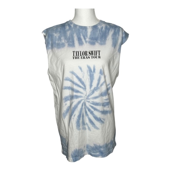Taylor Swift The Eras Tour Tank Top Sleeveless Tie Dye Oversized Merch Small - Picture 1 of 6